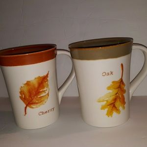 Pair of 2007 Starbucks Mugs 13 oz